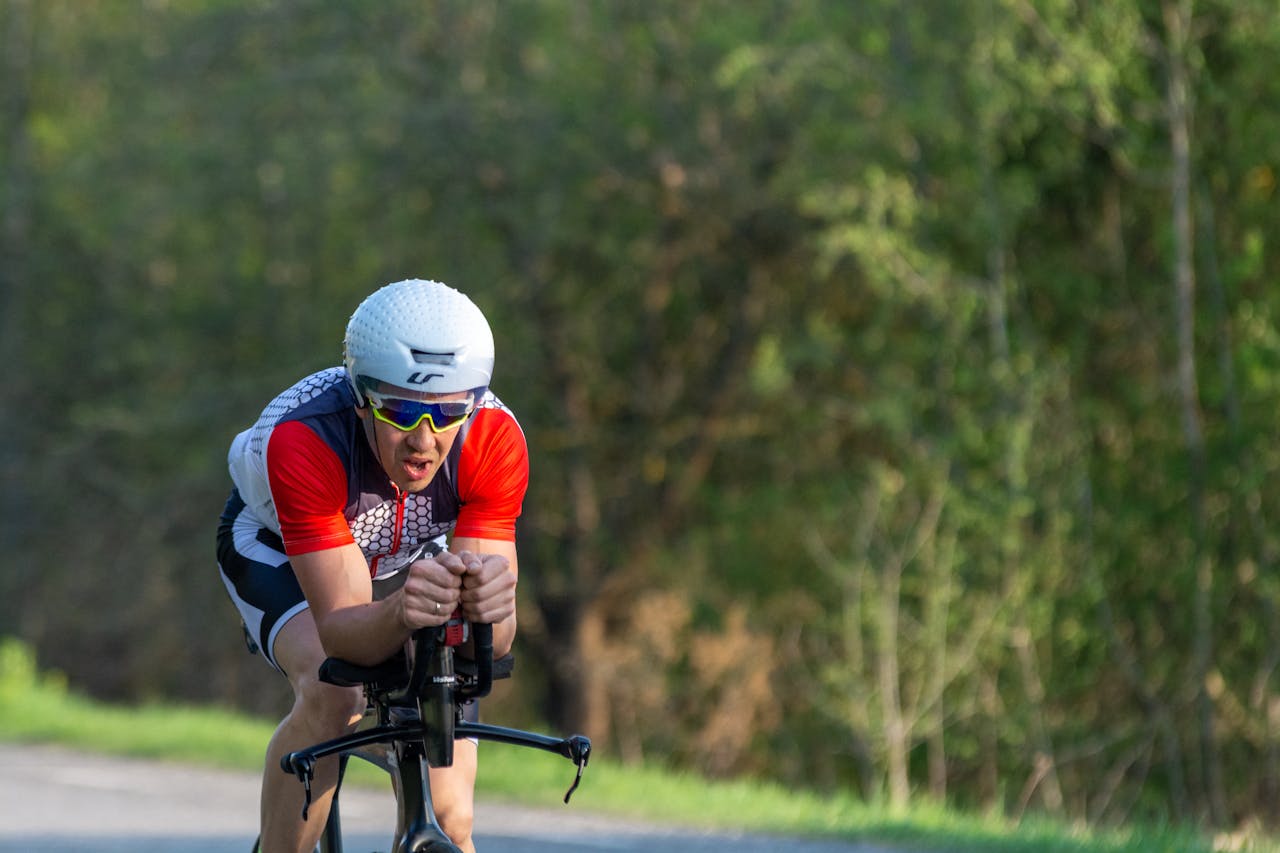 A Cyclist on the Road